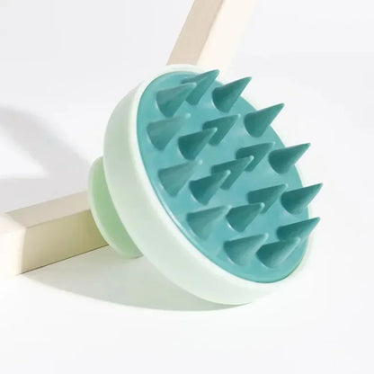 Silicone Scalp Massage Brush - Green - Savrio -