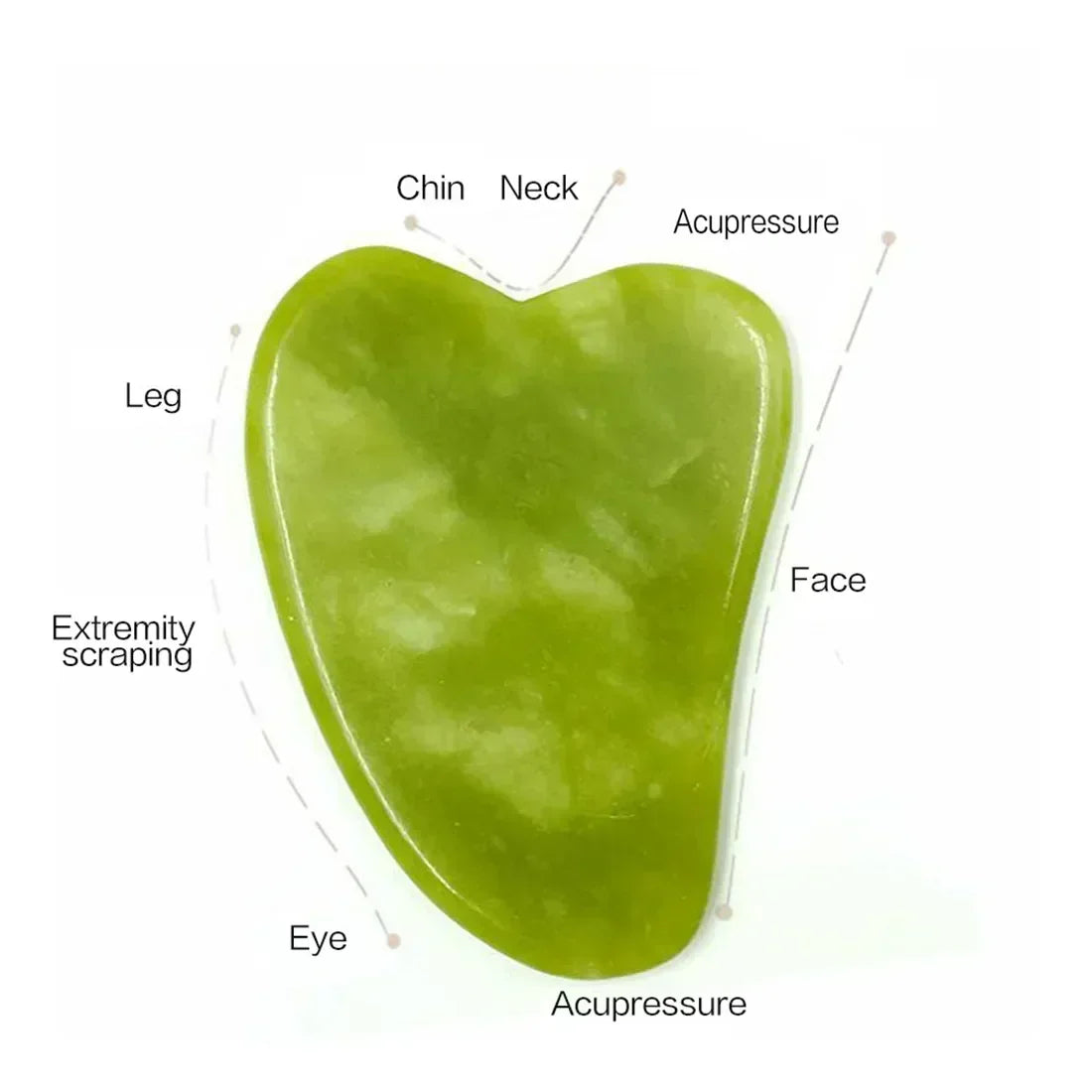 Natural Jade Face Roller and Gua Sha Set - Triangle - Savrio -