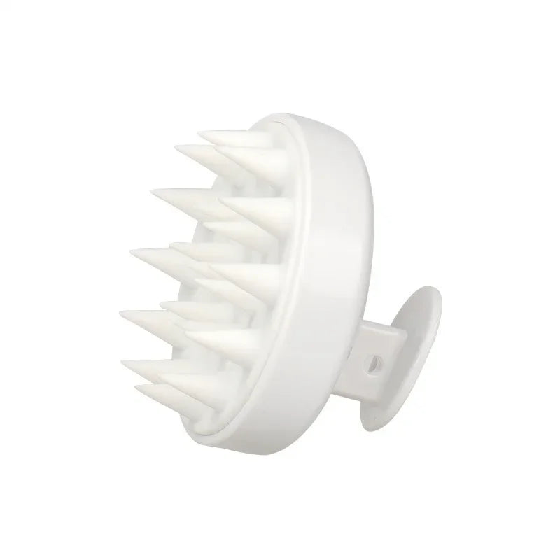 Silicone Scalp Massage Brush - White A - Savrio -