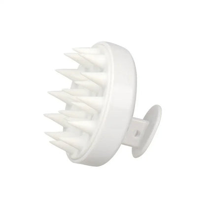 Silicone Scalp Massage Brush - White A - Savrio -