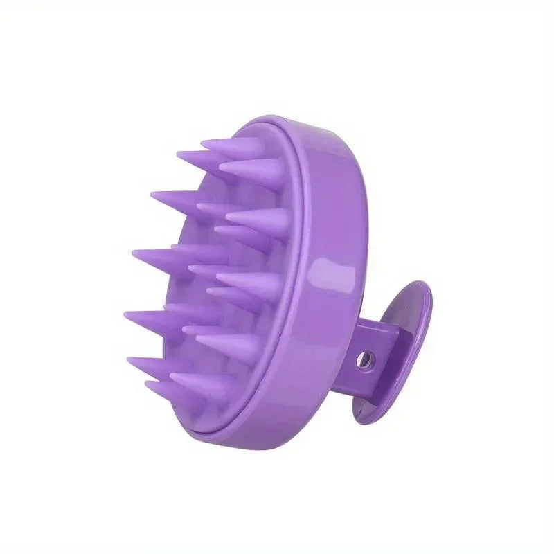 Silicone Scalp Massage Brush - Purple A - Savrio -