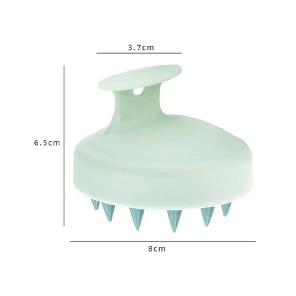 Silicone Scalp Massage Brush - Green - Savrio -