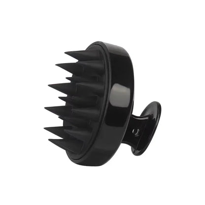 Silicone Scalp Massage Brush - Black - Savrio -