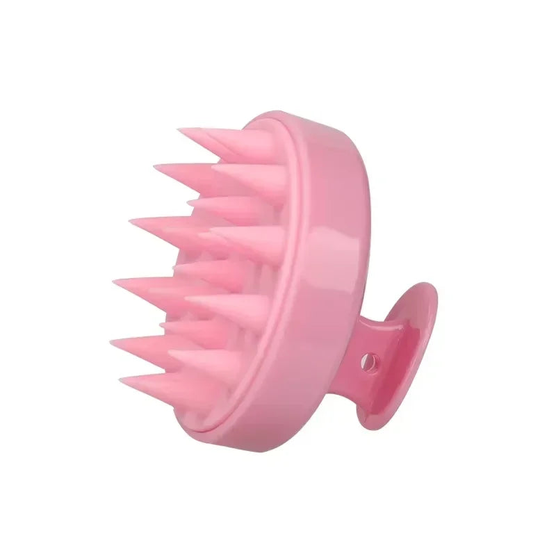 Silicone Scalp Massage Brush - Pink - Savrio -