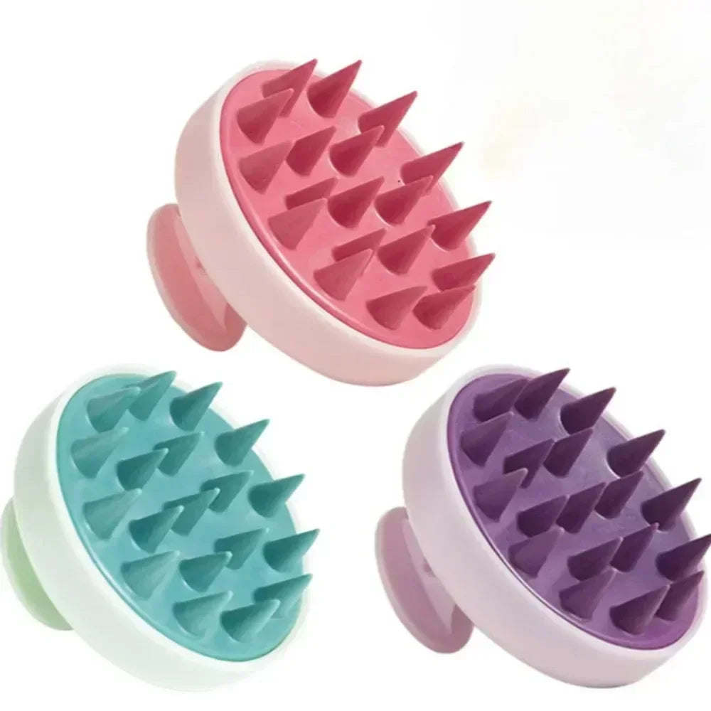 Silicone Scalp Massage Brush - Green - Savrio -