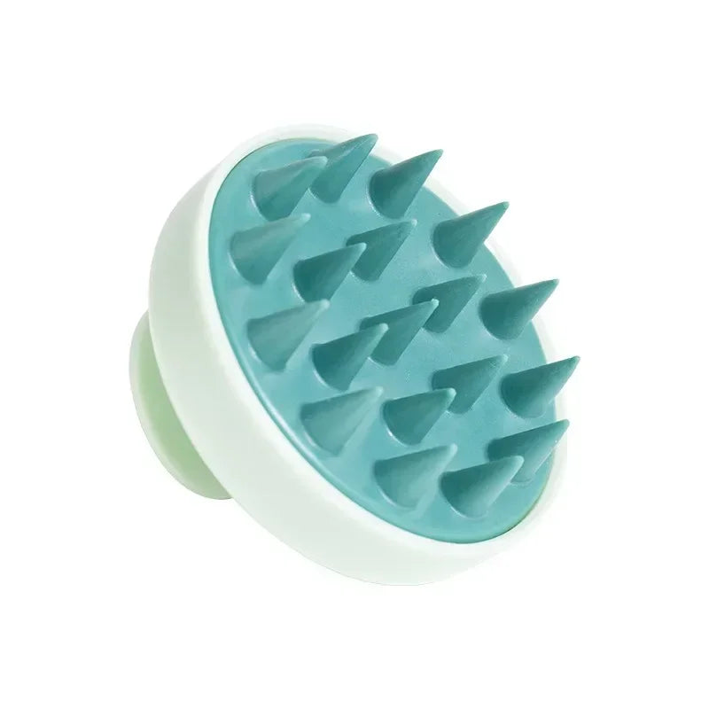 Silicone Scalp Massage Brush - Green - Savrio -