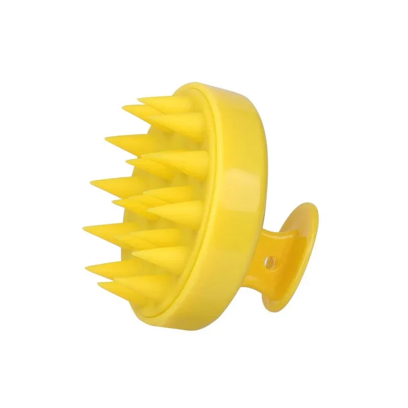 Silicone Scalp Massage Brush - Yellow A - Savrio -