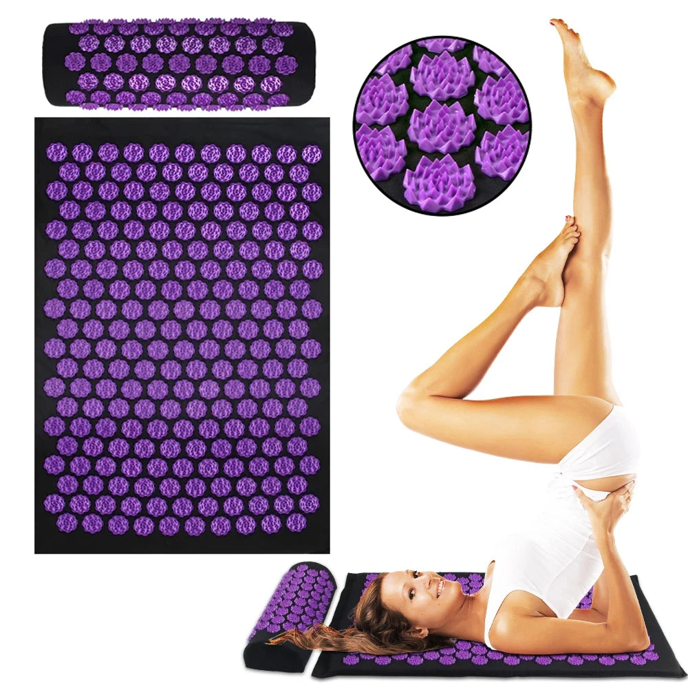 Monclique Acupressure Yoga Mat & Foot Massager