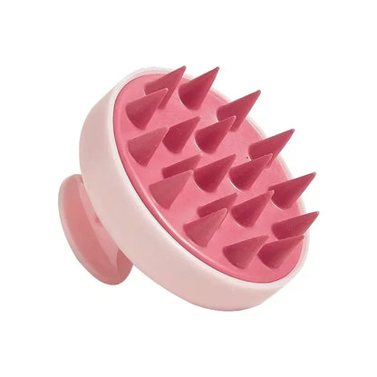 Silicone Scalp Massage Brush - Double pink - Savrio -